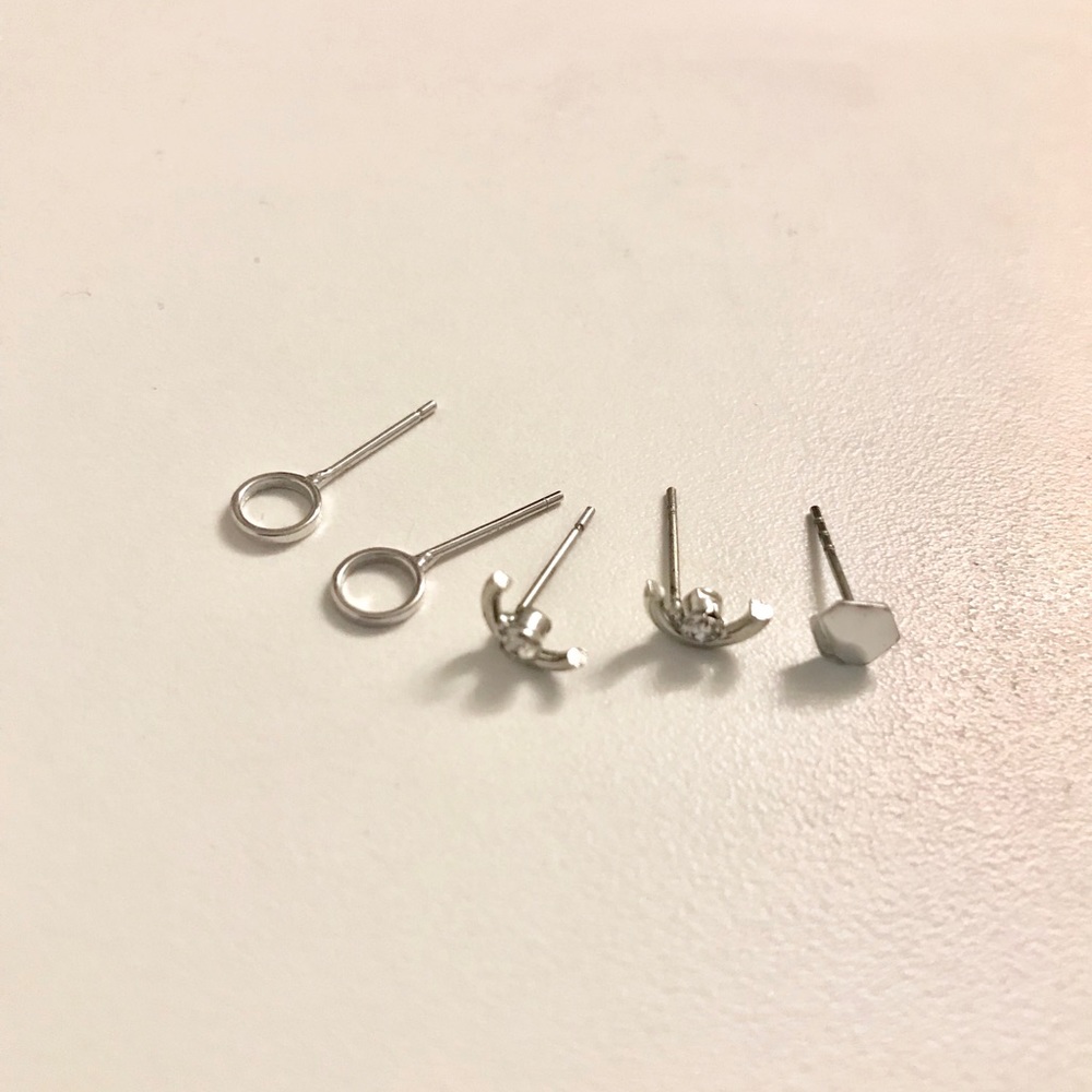 UO Silver Stud Earring Bundle